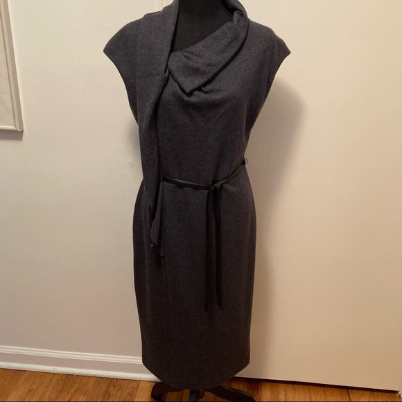 Lafayette 148 New York Sheath Gray Wool Dress size 6 - Picture 1 of 9